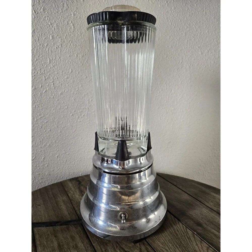 Vintage 1930 Waring Blendor Model SS Beehive Ribbed Blender Jar Works MCM Retro